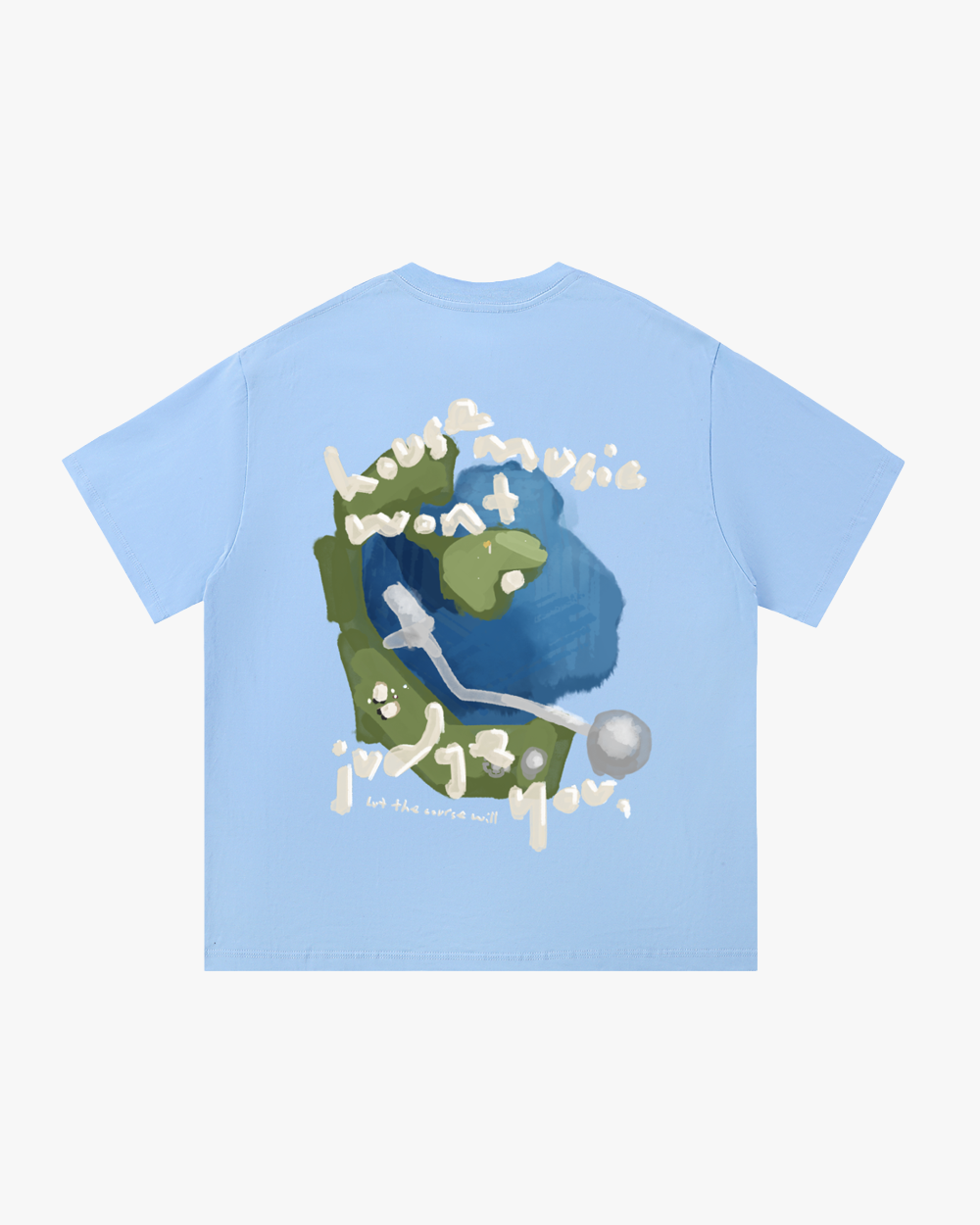 Golf Vinyl T-Shirt - Blue