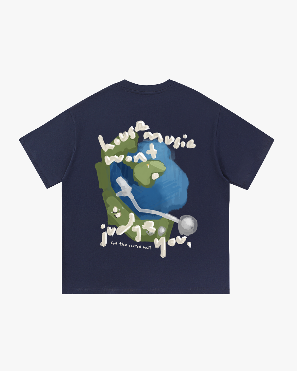 Golf Vinyl T-Shirt - Navy